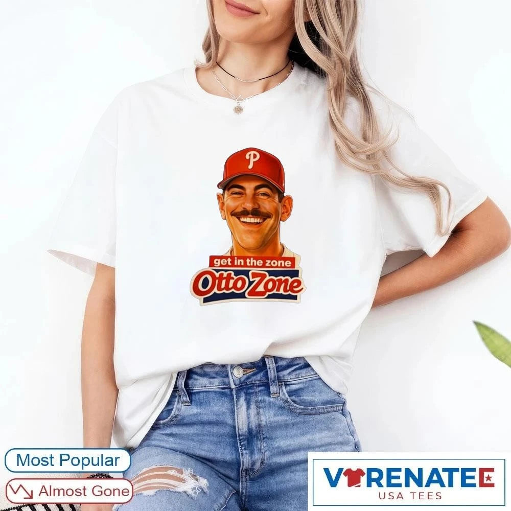 Official Philadelphia Phillie Get In The Zone Otto Zone T-Shirt