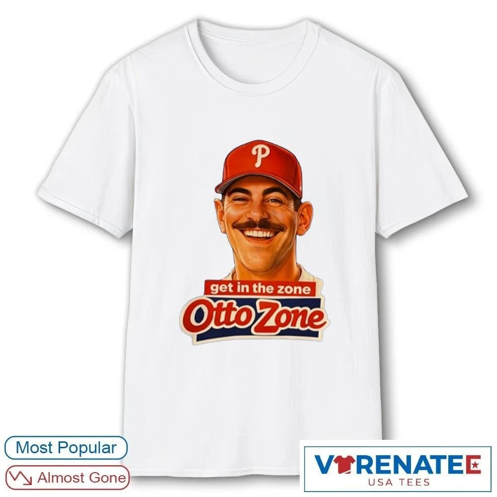 Official Philadelphia Phillie Get In The Zone Otto Zone T-Shirt