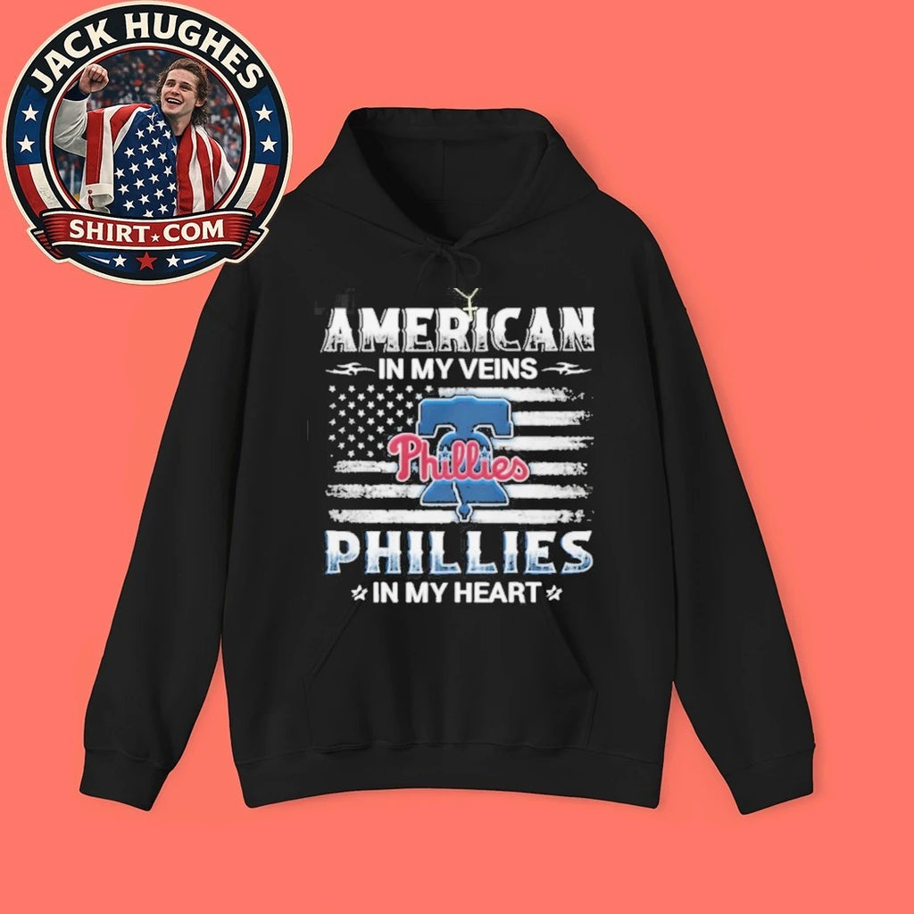 Official Philadelphia Phillies American In My Veins Liberty Bell Pride Shirt