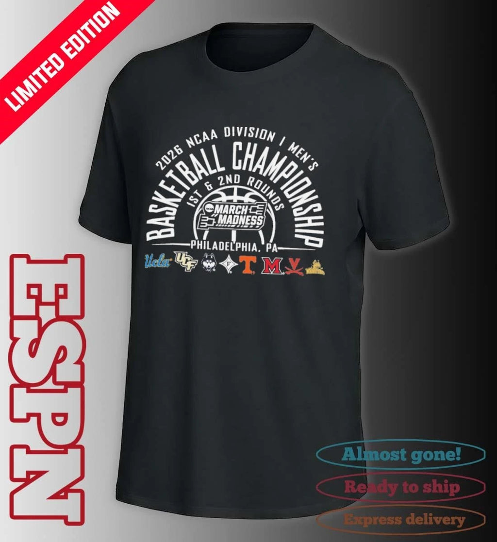Official Philadelphia Regional 2026 NCAA DI Men’s Basketball Championship T-Shirt