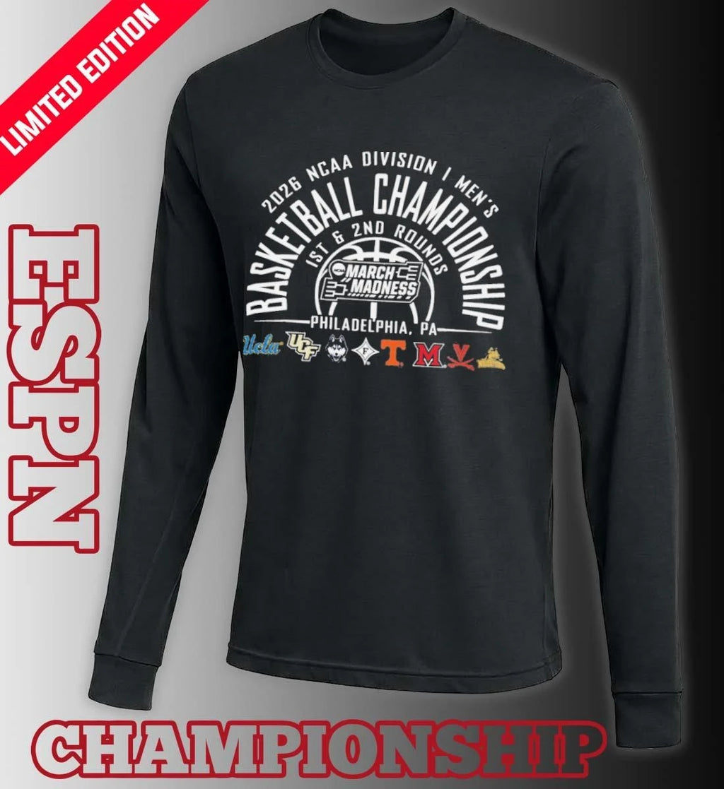 Official Philadelphia Regional 2026 NCAA DI Men’s Basketball Championship T-Shirt