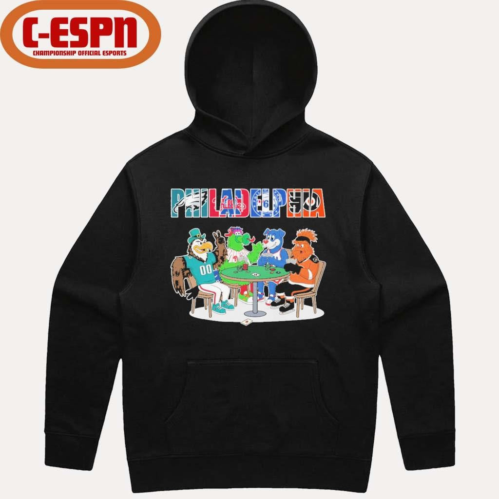 Official Philadelphia Sports Teams Mascots Playing Games Shirt