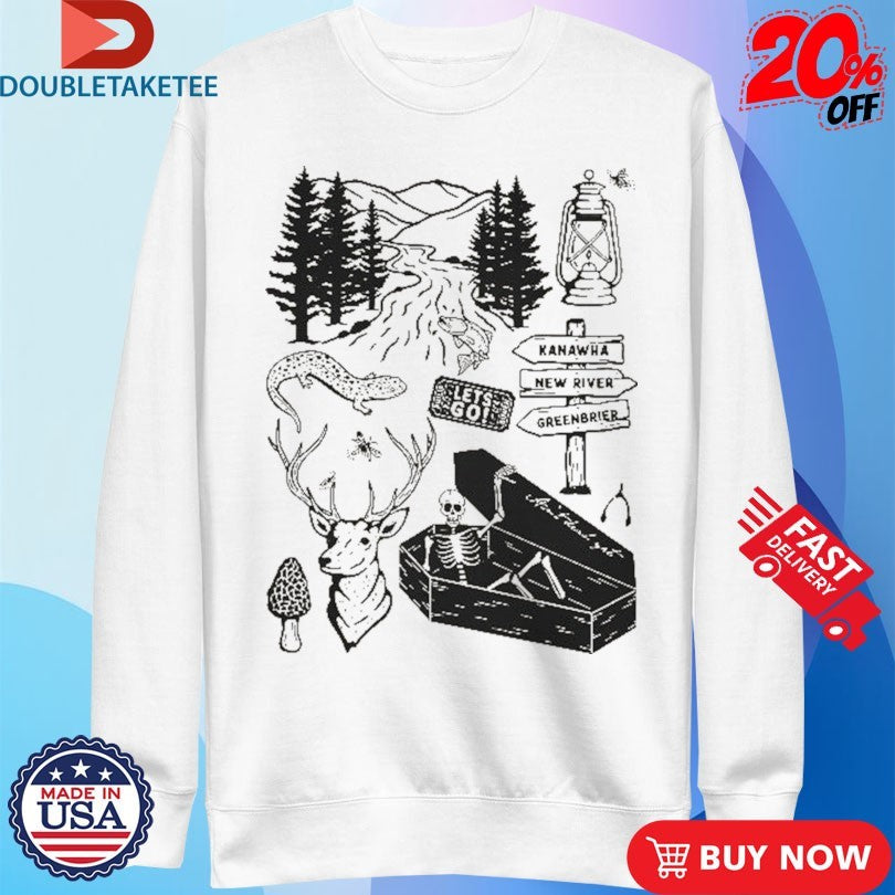 Official Philip Bowen Appalachia Forever Coffin Skeleton Shirts