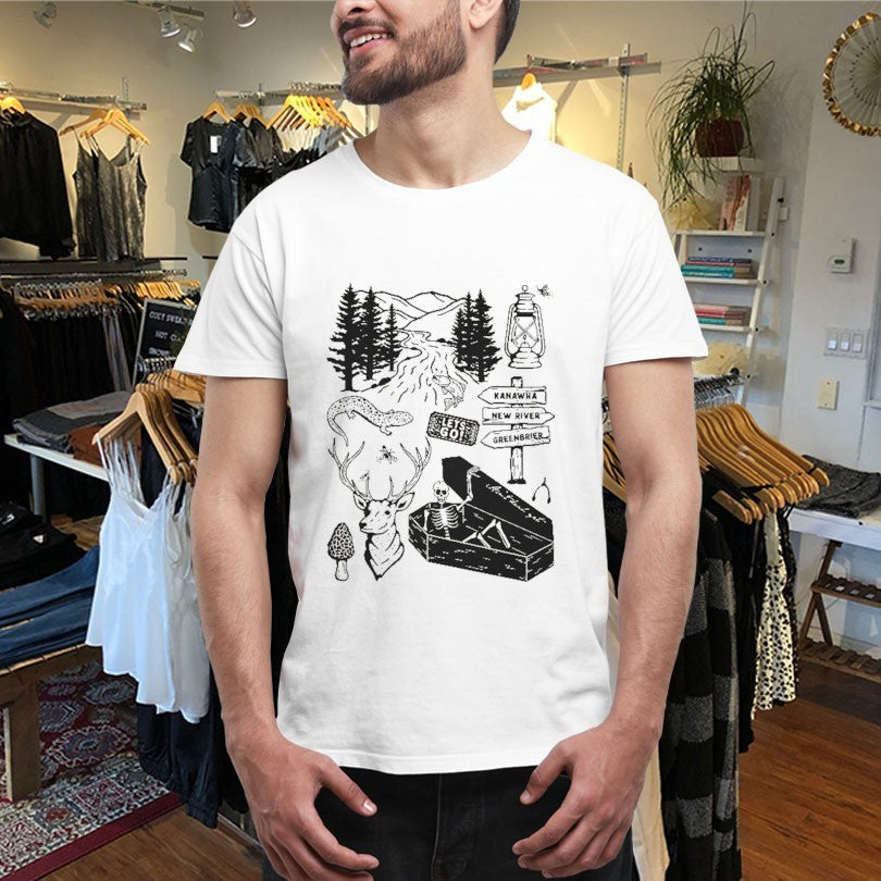 Official Philip Bowen Appalachia Forever Coffin Skeleton Shirts