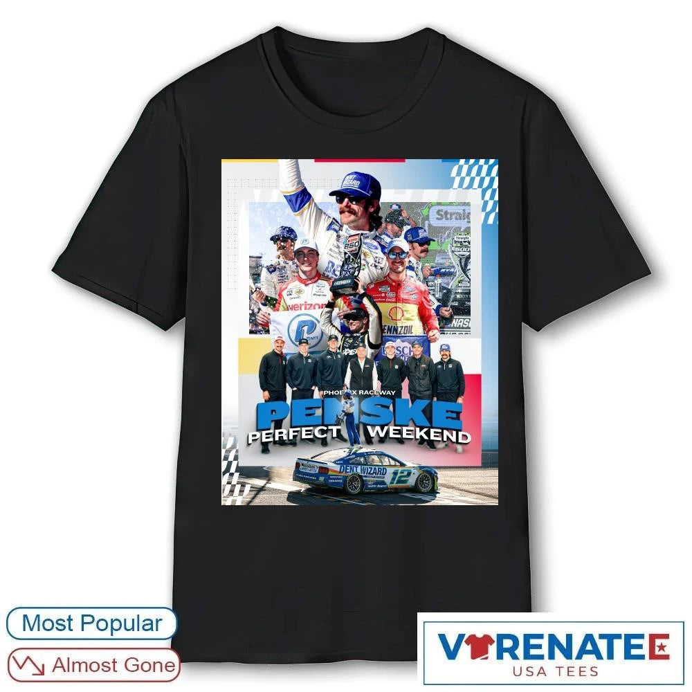 Official Phoenix Raceway Penske Perfect Weekend NASCAR 2026 Poster T-Shirt