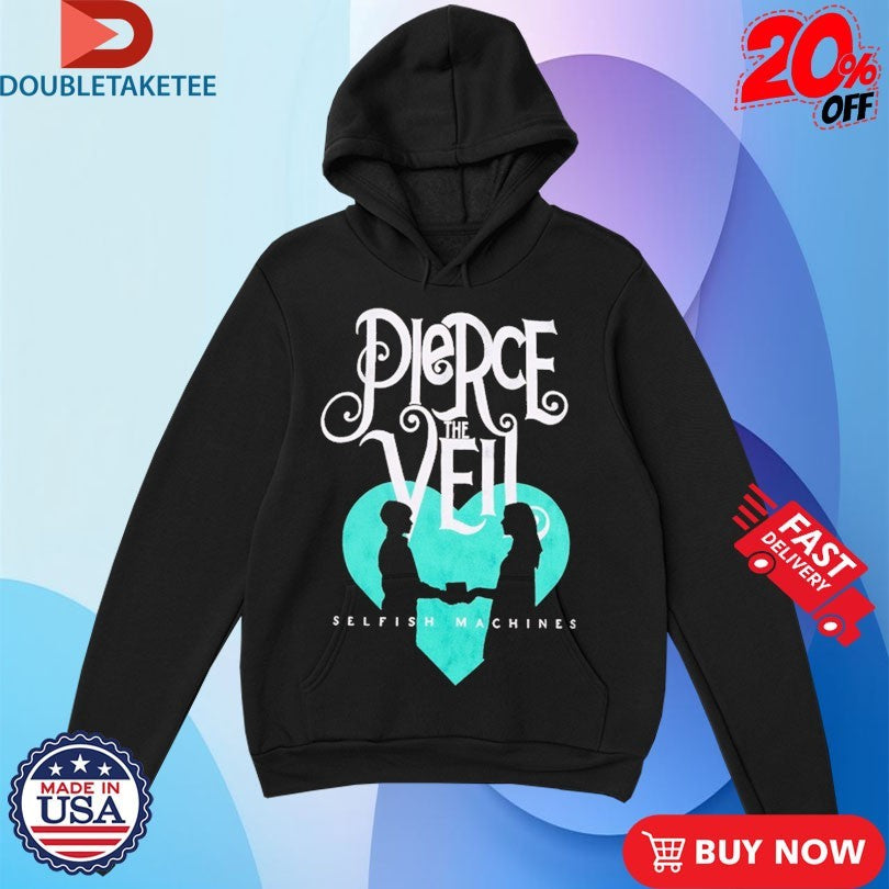 Official Pierce The Veil Selfish Machines Logo Heart Shirts