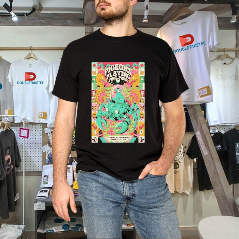 Official Pigeons Playing Ping Pong Baltimore MD Jan 23-24 2026 Shirts