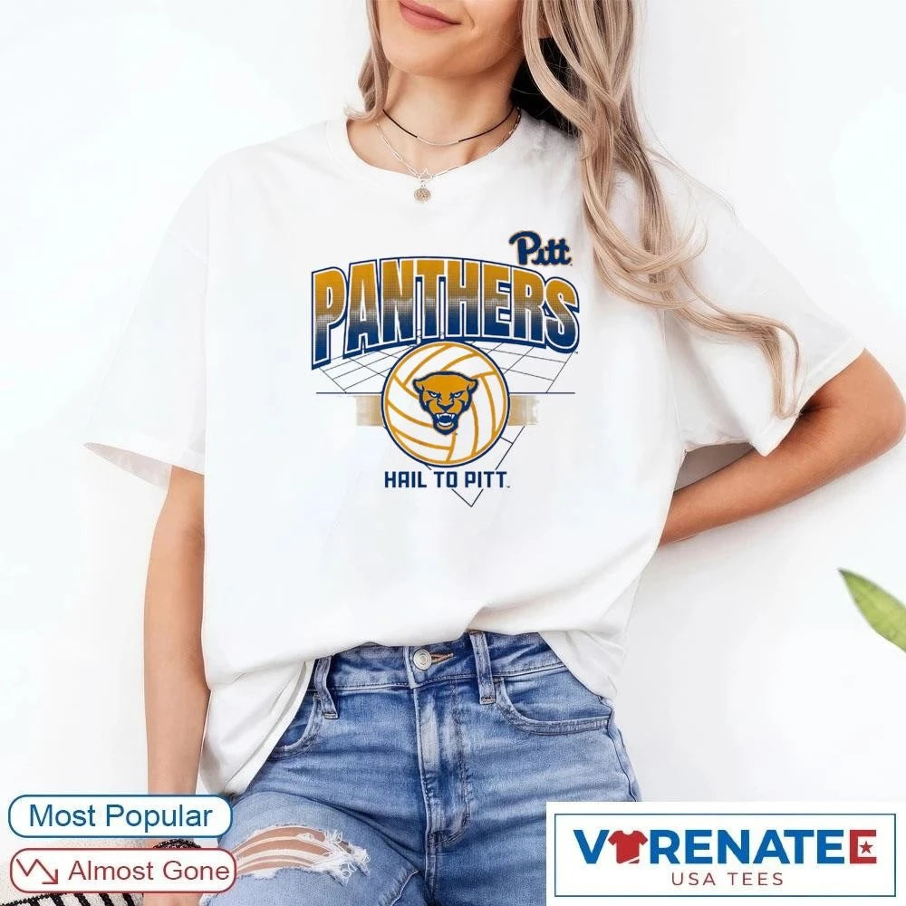 Official Pitt Panthers Volleyball Grid Hail To Pitt 2026 NCAA College Volleyball Pittsburgh T-Shirt