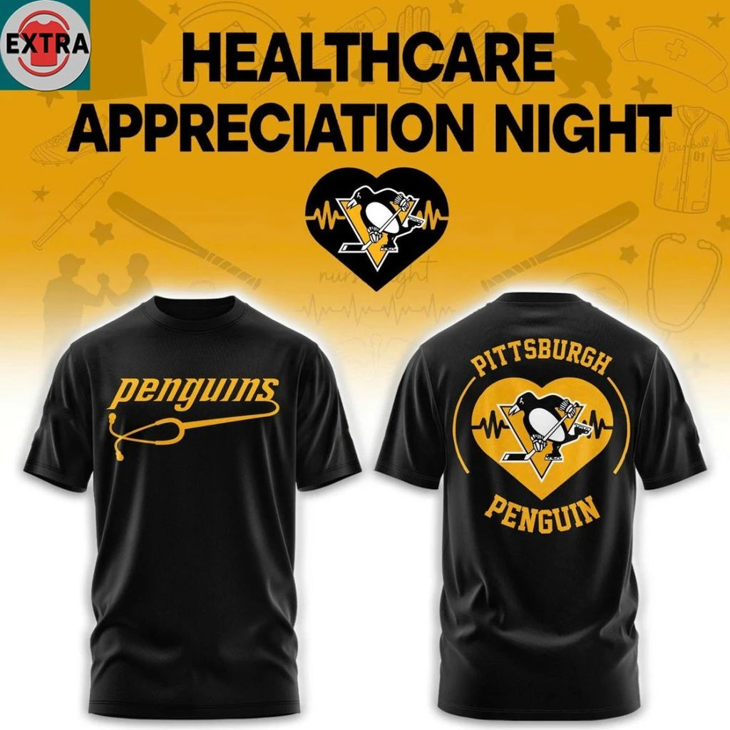 Official Pittsburgh Penguins Healthcare Appreciation Night Logo 2026 Hoodie T-Shirt