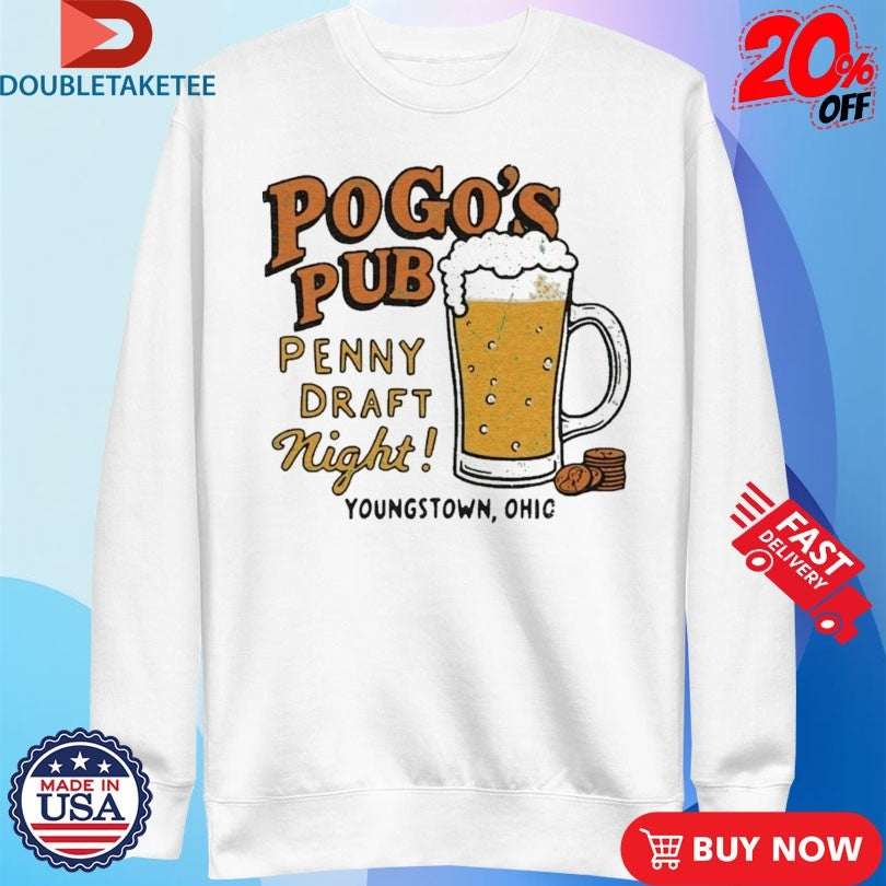 Official Pogo’s Pub Penny Draft Night Youngstown Ohio Beer Shirts