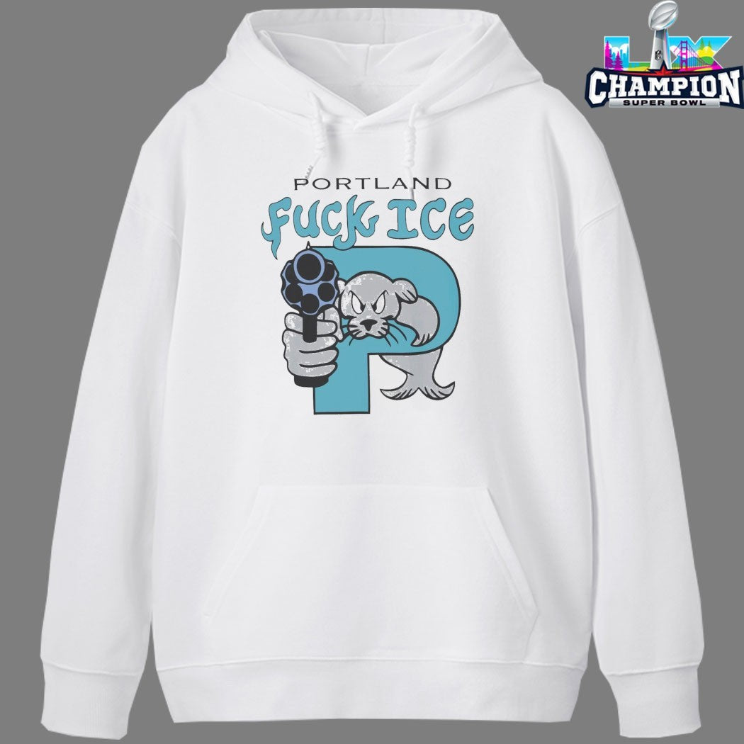 Official Portland Fuck Ice Otter Seal T-shirts