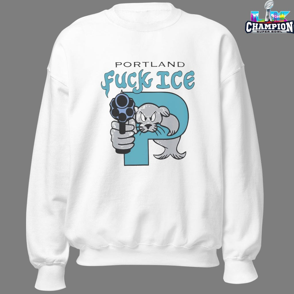 Official Portland Fuck Ice Otter Seal T-shirts
