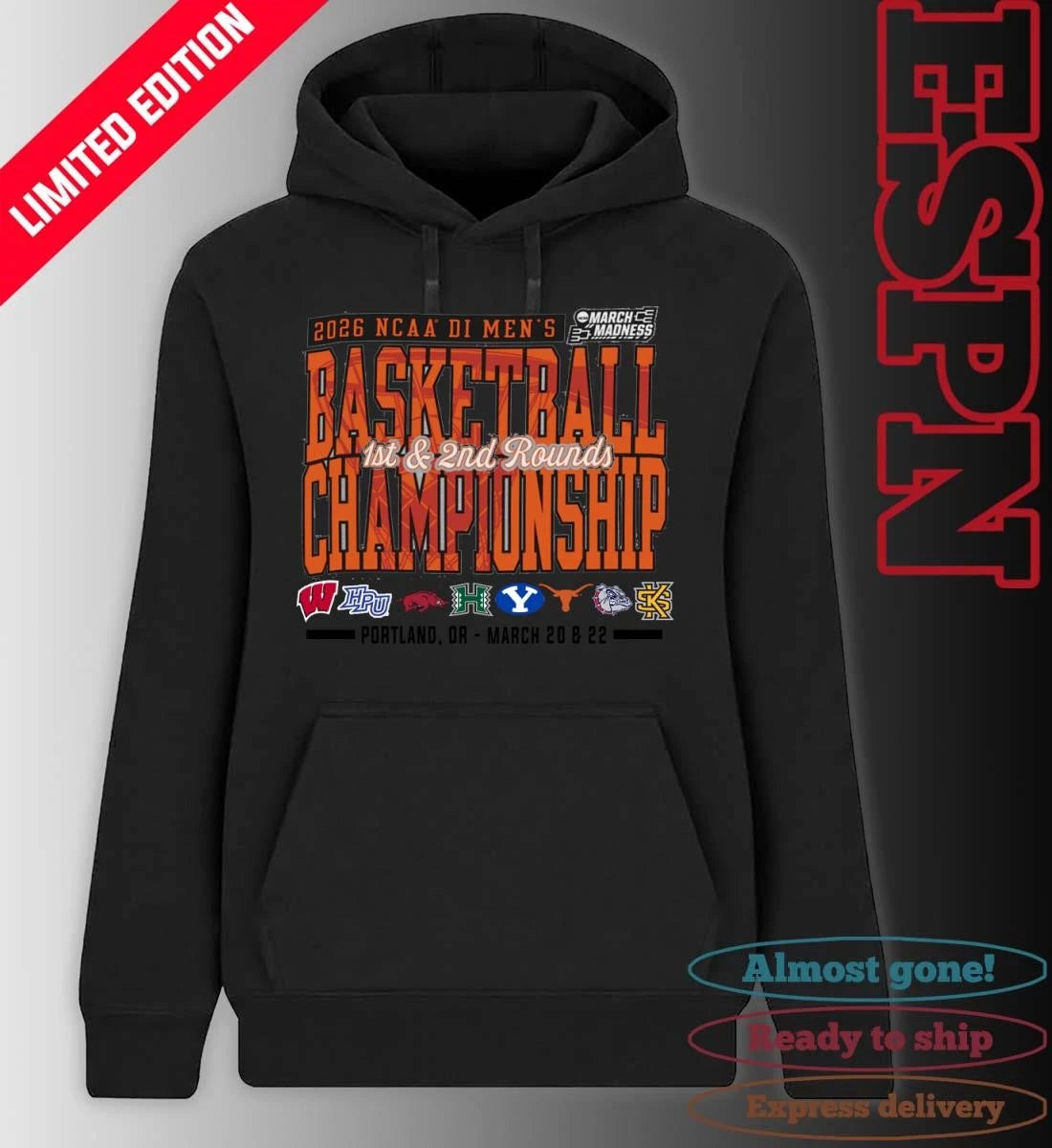 Official Portland, OR  2026 NCAA DI Men’s Basketball Championship – March 20 &amp; 22 T-Shirt