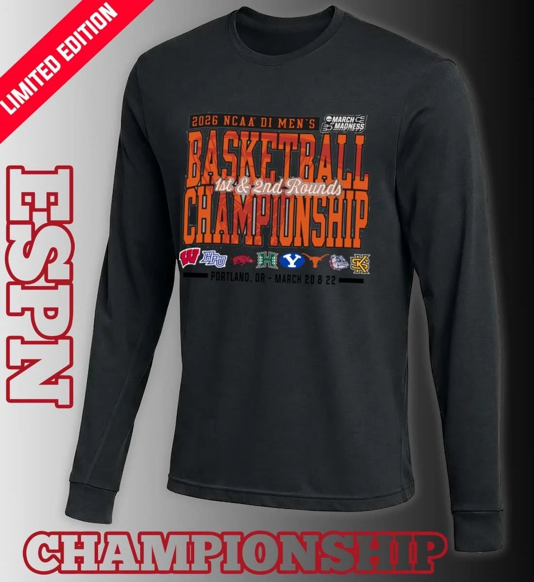 Official Portland, OR  2026 NCAA DI Men’s Basketball Championship – March 20 &amp; 22 T-Shirt