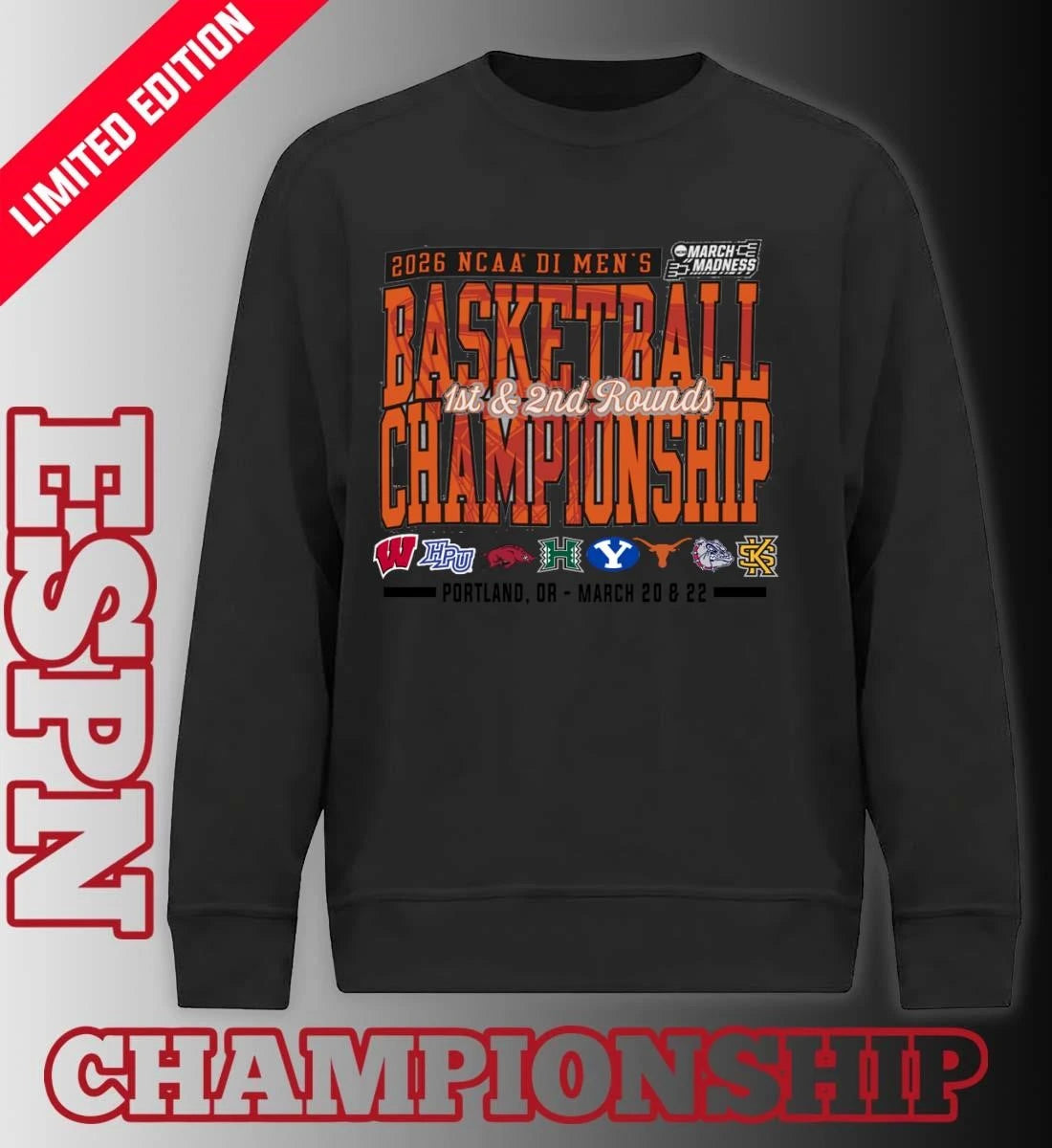 Official Portland, OR  2026 NCAA DI Men’s Basketball Championship – March 20 &amp; 22 T-Shirt