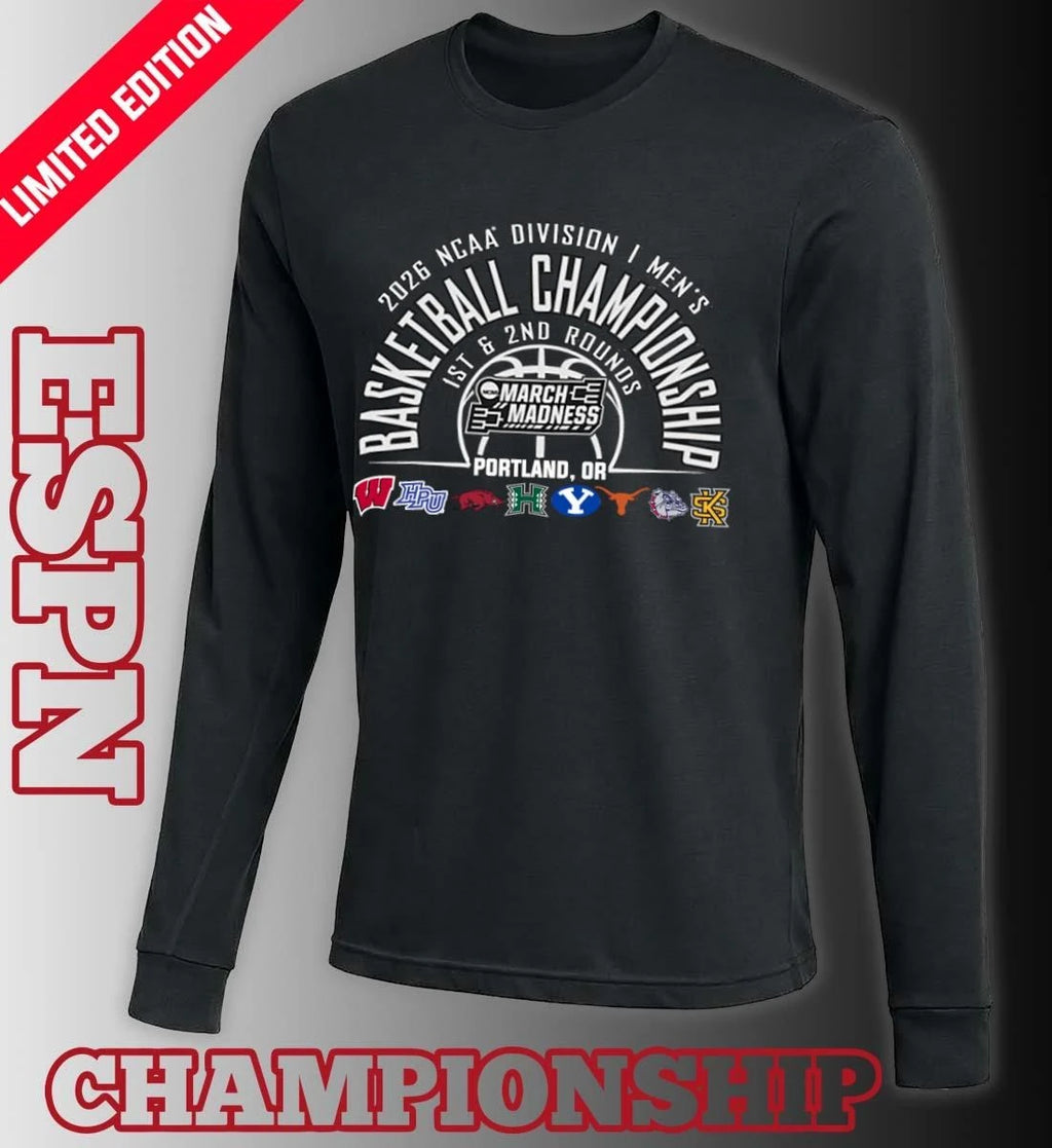 Official Portland Regional 2026 NCAA DI Men’s Basketball Championship T-Shirt