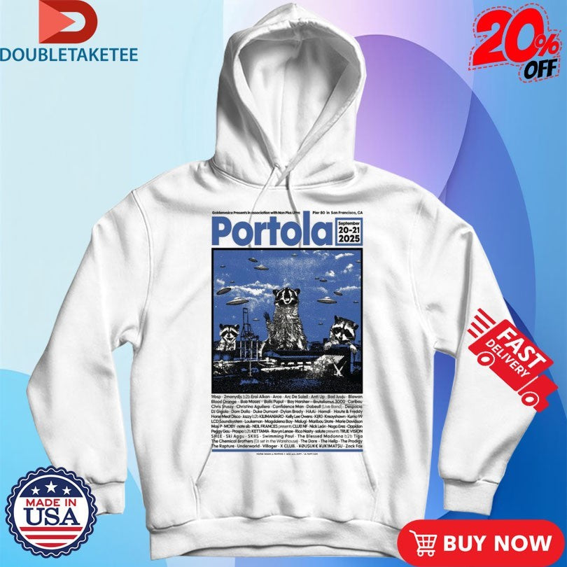 Official Portola San Francisco, CA Sept 20-21 2025 Raccoon Shirts