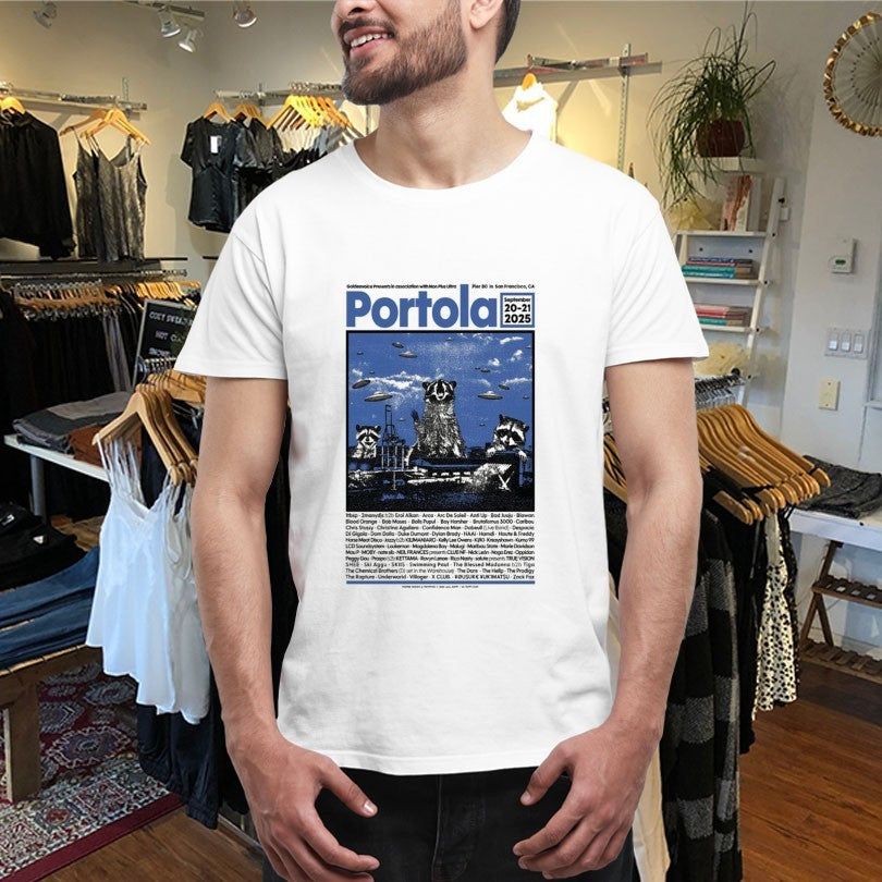 Official Portola San Francisco, CA Sept 20-21 2025 Raccoon Shirts