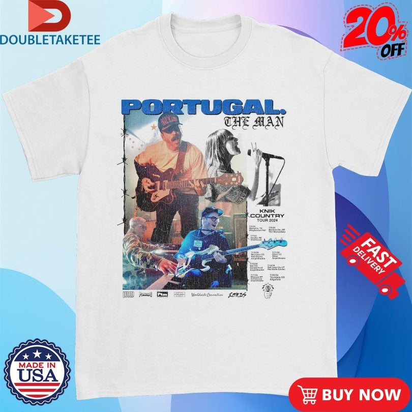 Official Portugal The Man Knik Country Tour 2024 T-Shirtss