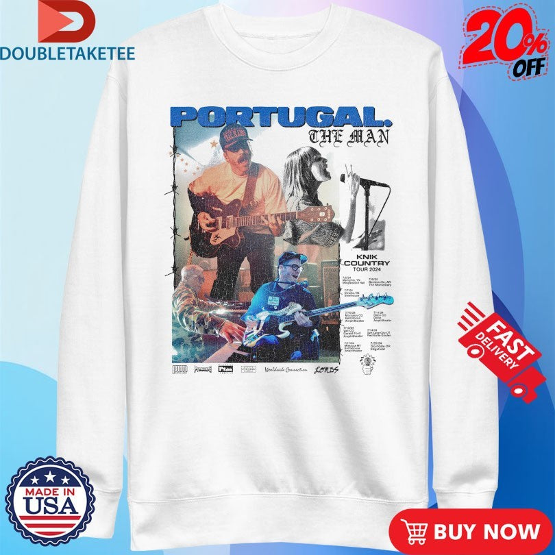 Official Portugal The Man Knik Country Tour 2024 T-Shirtss