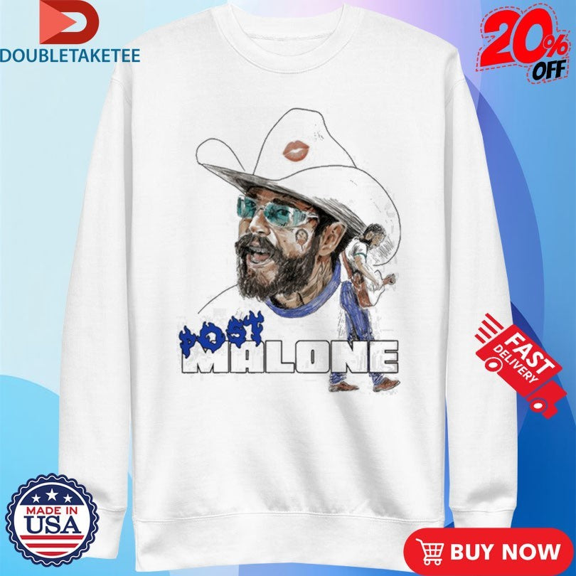 Official Post Malone Blue Flame Shirts