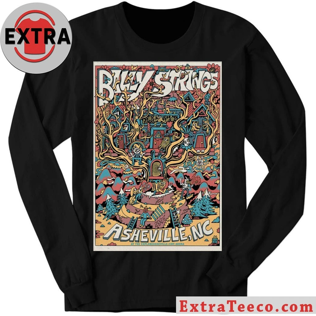 Official Poster February 14 2026 Asheville, NC Billy Strings T-Shirt