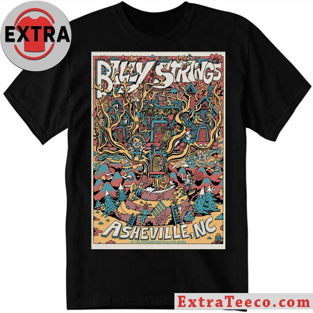 Official Poster February 14 2026 Asheville, NC Billy Strings T-Shirt