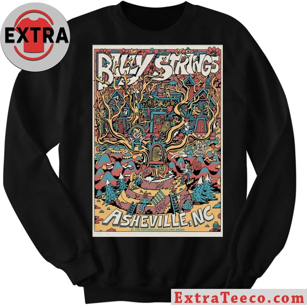 Official Poster February 14 2026 Asheville, NC Billy Strings T-Shirt