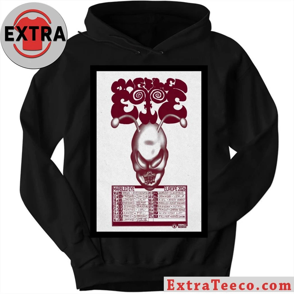 Official Poster Marbled Eye Europe June 2026 Tour Shirt