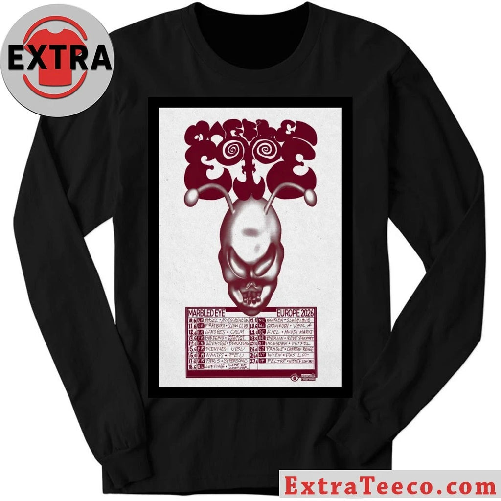 Official Poster Marbled Eye Europe June 2026 Tour Shirt