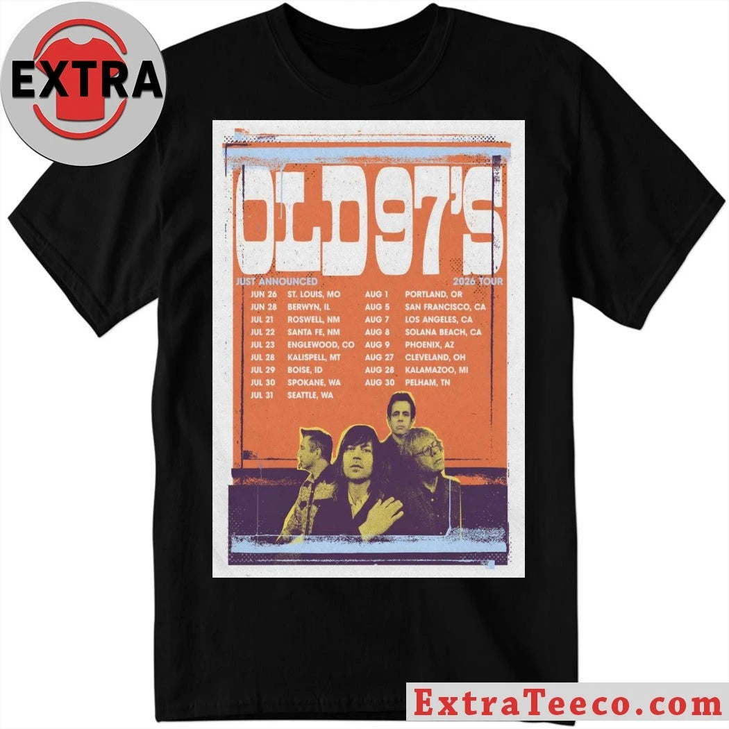 Official Poster Old 97’S 2026 Tour Summer Shirt