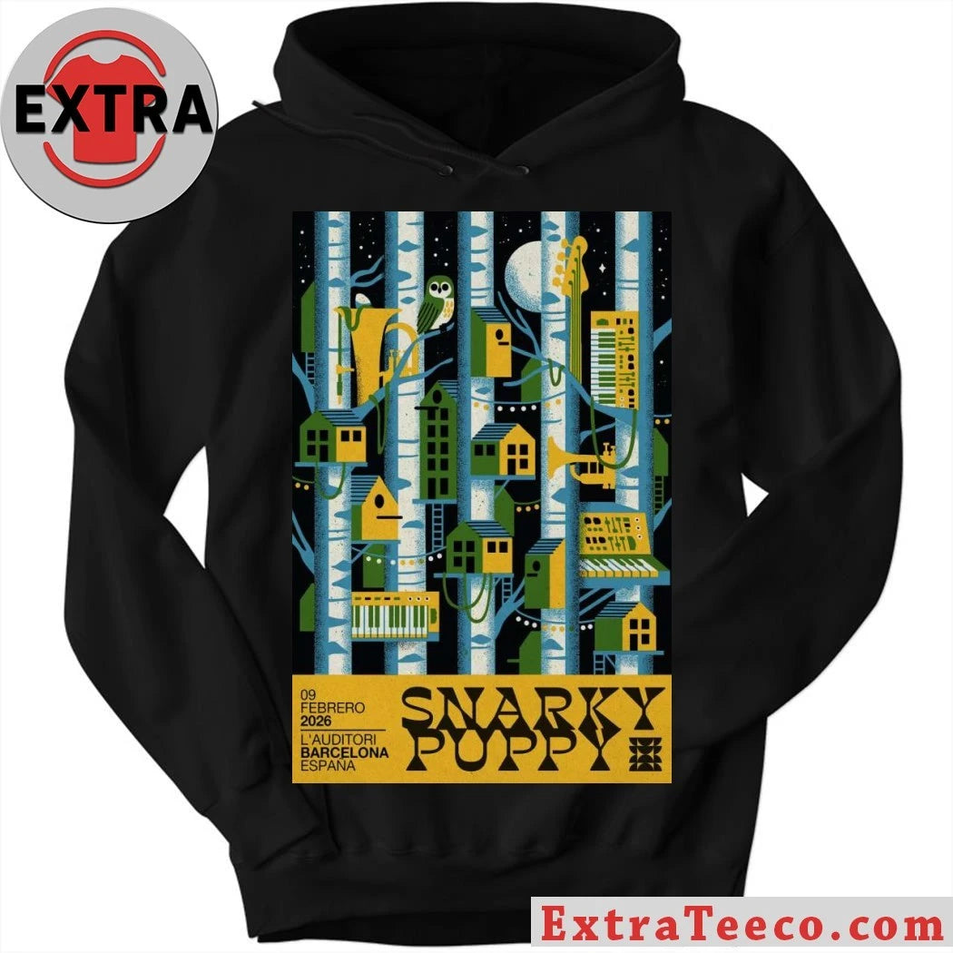 Official Poster Snarky Puppy At L’Auditori In Barcelona, Spain On Feb 9, 2026 T-Shirt