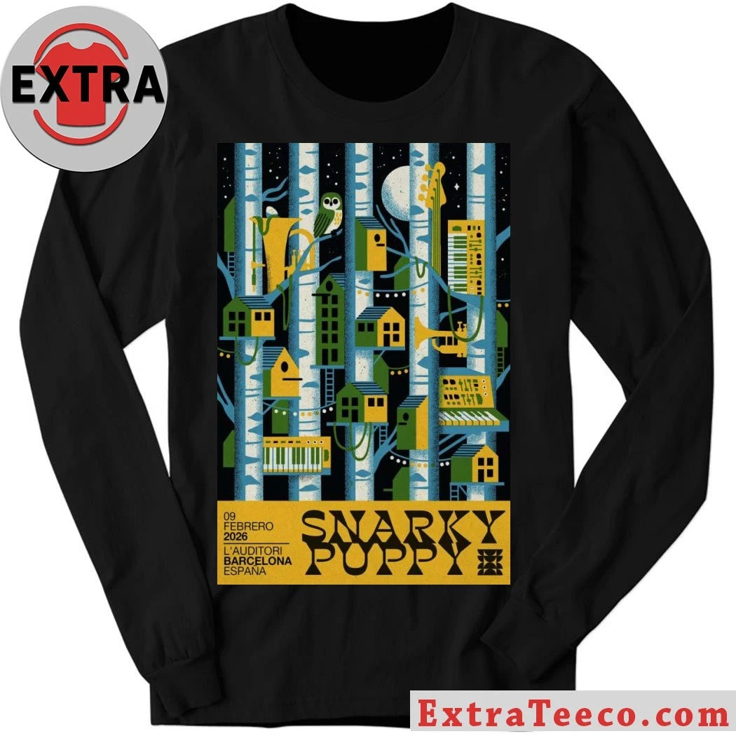 Official Poster Snarky Puppy At L’Auditori In Barcelona, Spain On Feb 9, 2026 T-Shirt