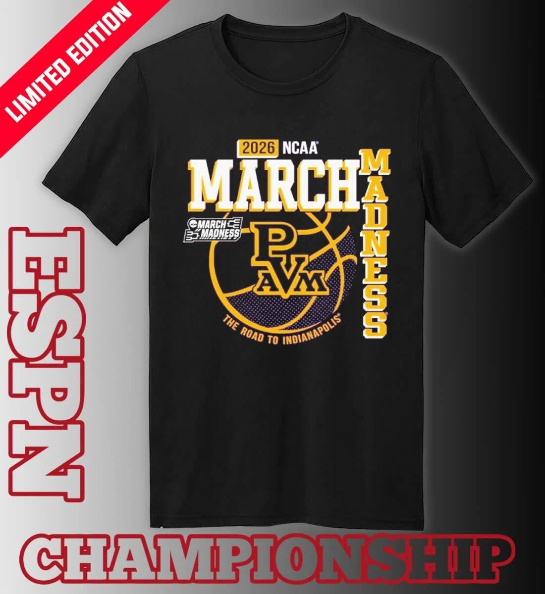Official Prairie View A&amp;M University Men’s Basketball 2026 March Madness Bound Shirt