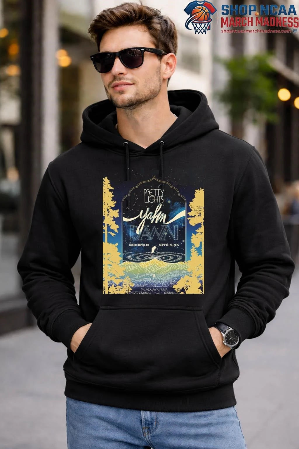 Official Pretty Lights Yahn Dawn 2026 Buena Vista Colorado At Meadow Creek From September 18 To 20 2026 T-Shirt