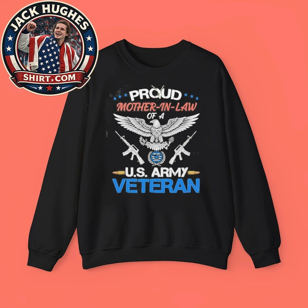 Official Proud Mother In Law Of A U S Army Veteran Eagle Shirt