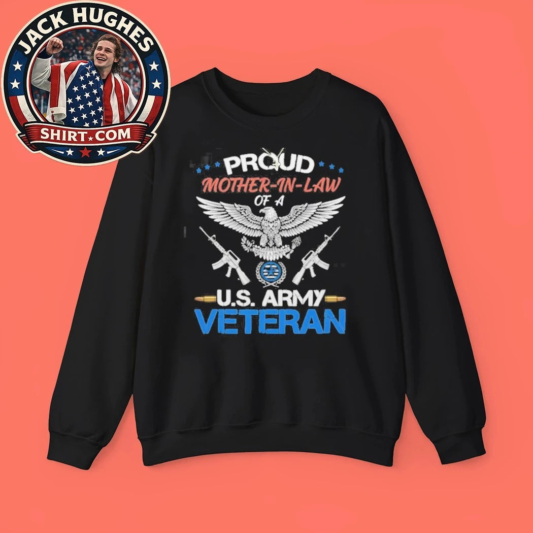 Official Proud Mother In Law Of A U S Army Veteran Eagle Shirt
