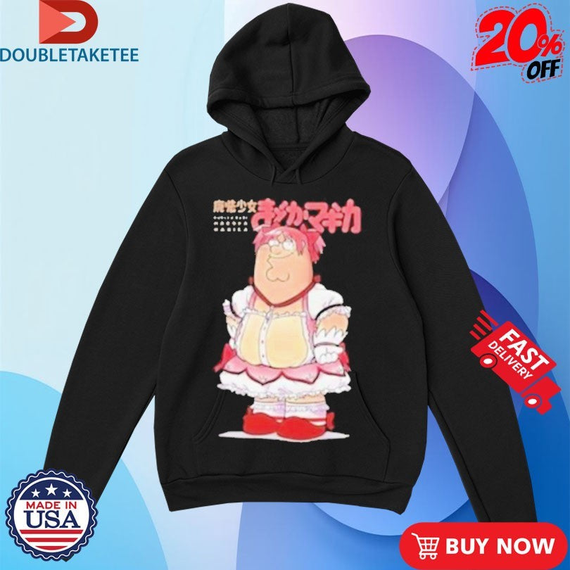 Official Puella Magi Madoka Magica Peter Griffin Family Guy Anime Waifu Shirts