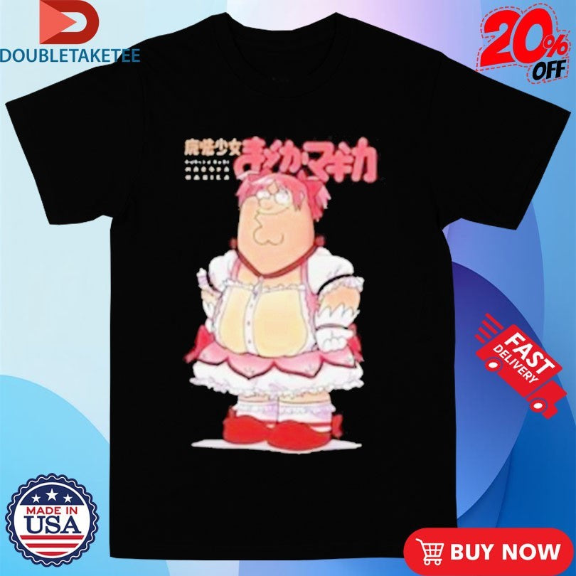 Official Puella Magi Madoka Magica Peter Griffin Family Guy Anime Waifu Shirts