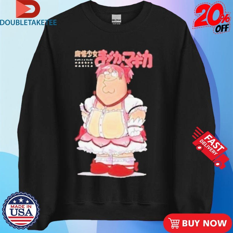 Official Puella Magi Madoka Magica Peter Griffin Family Guy Anime Waifu Shirts
