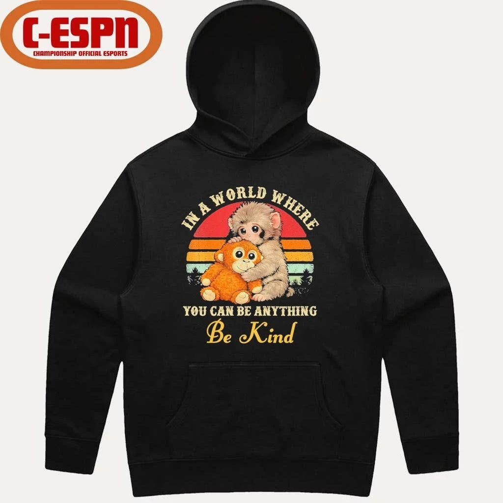 Official Punch Monkey In A World Where You Can Be Anything Be Kind Shirt