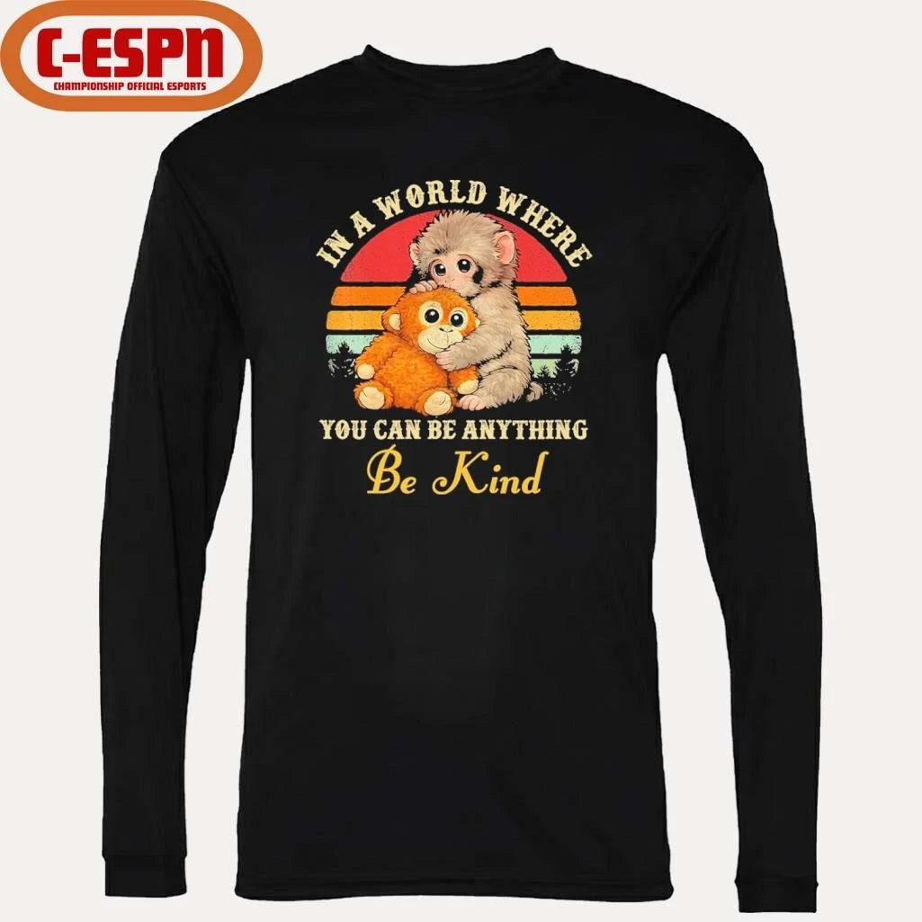 Official Punch Monkey In A World Where You Can Be Anything Be Kind Shirt