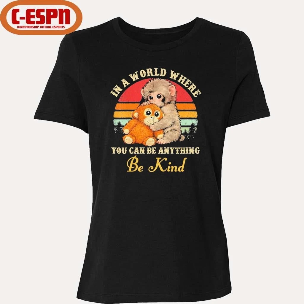 Official Punch Monkey In A World Where You Can Be Anything Be Kind Shirt