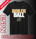 Official Purdue Basketball Boiler Ball Text Stack Shirt