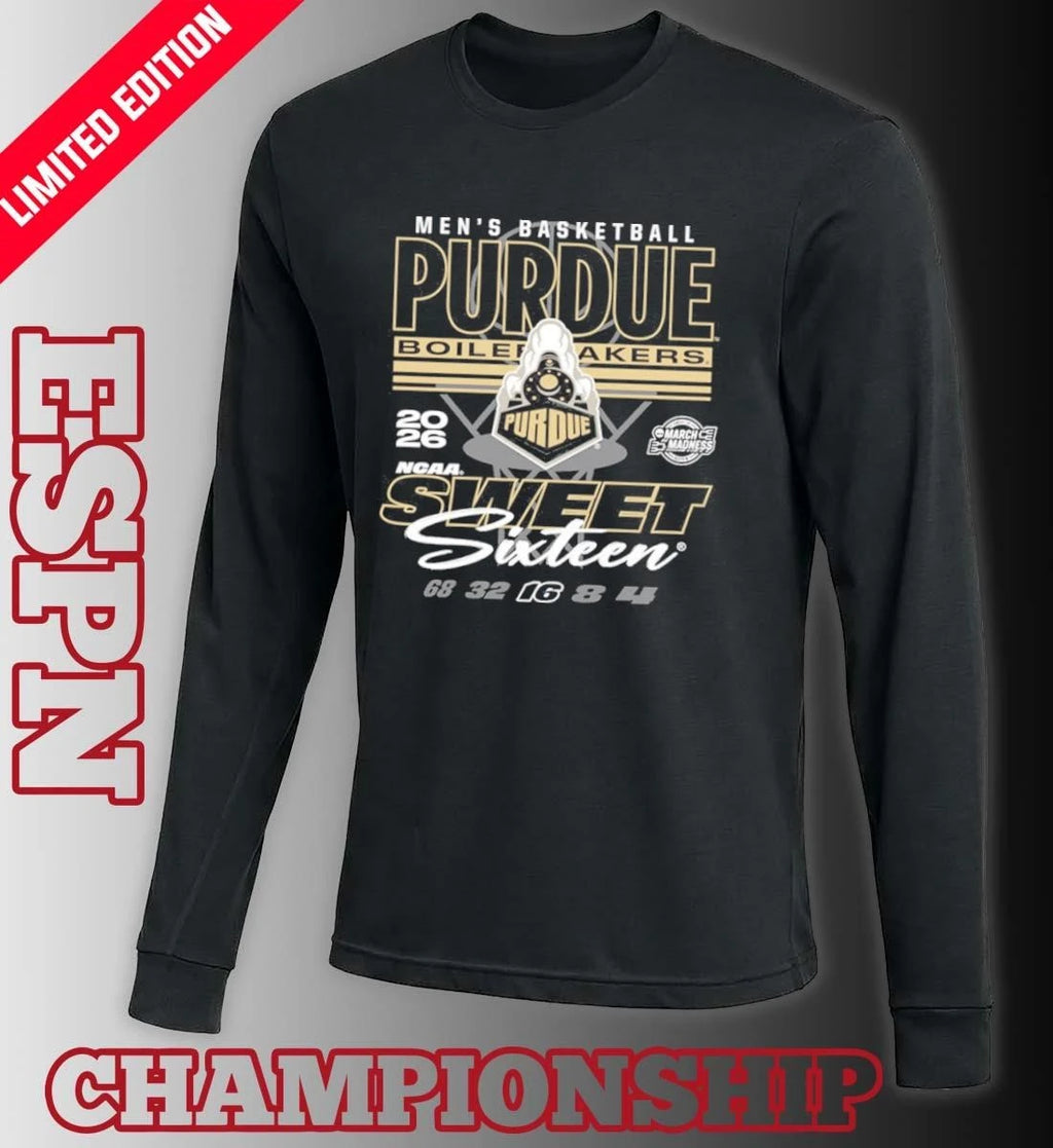 Official Purdue Boilermakers 2026 NCAA March Madness Sweet 16 Bound Net Shirt