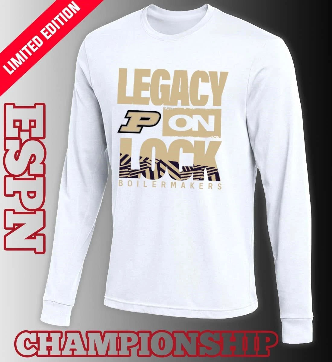 Official Purdue Boilermakers Basketball Legacy On Lock Bench T-Shirt
