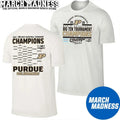 Official Purdue Boilermakers Big Ten Tourney Champions Bracket 2 Sided T-Shirt