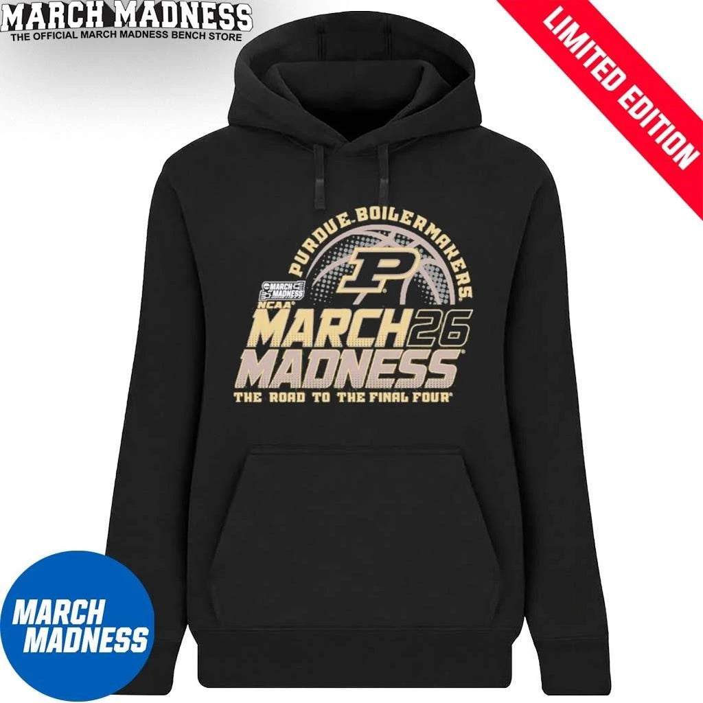 Official Purdue Boilermakers Men’s Basketball 2026 March Madness Bound Shirt