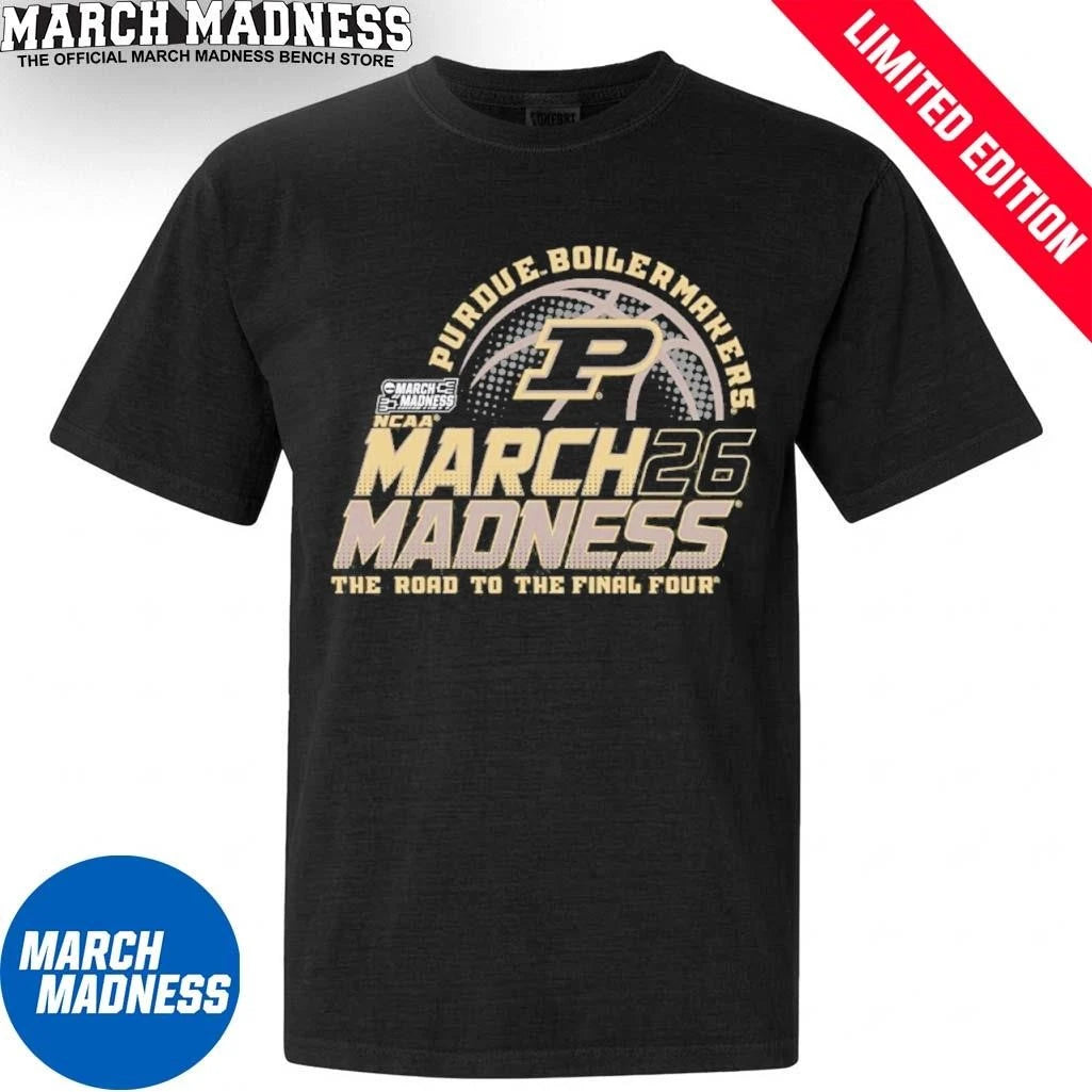 Official Purdue Boilermakers Men’s Basketball 2026 March Madness Bound Shirt