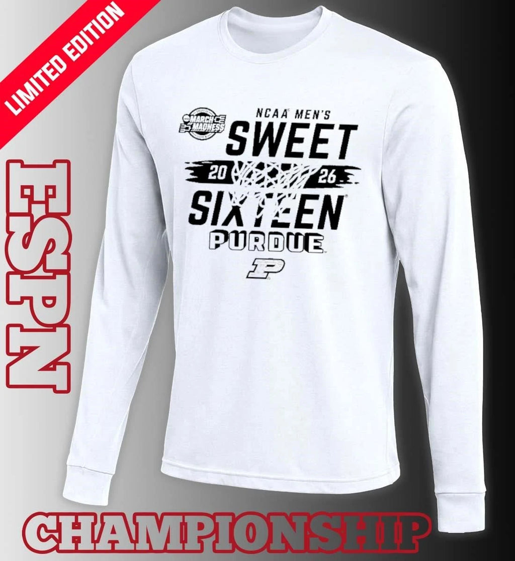 Official Purdue Boilermakers Men’s Basketball 2026 Sweet 16 Shirt